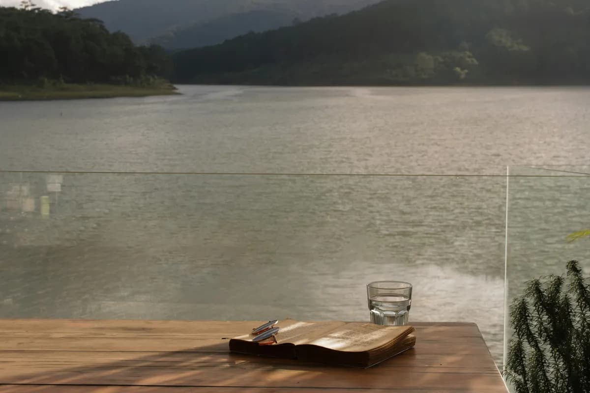 Bible Study by the lake