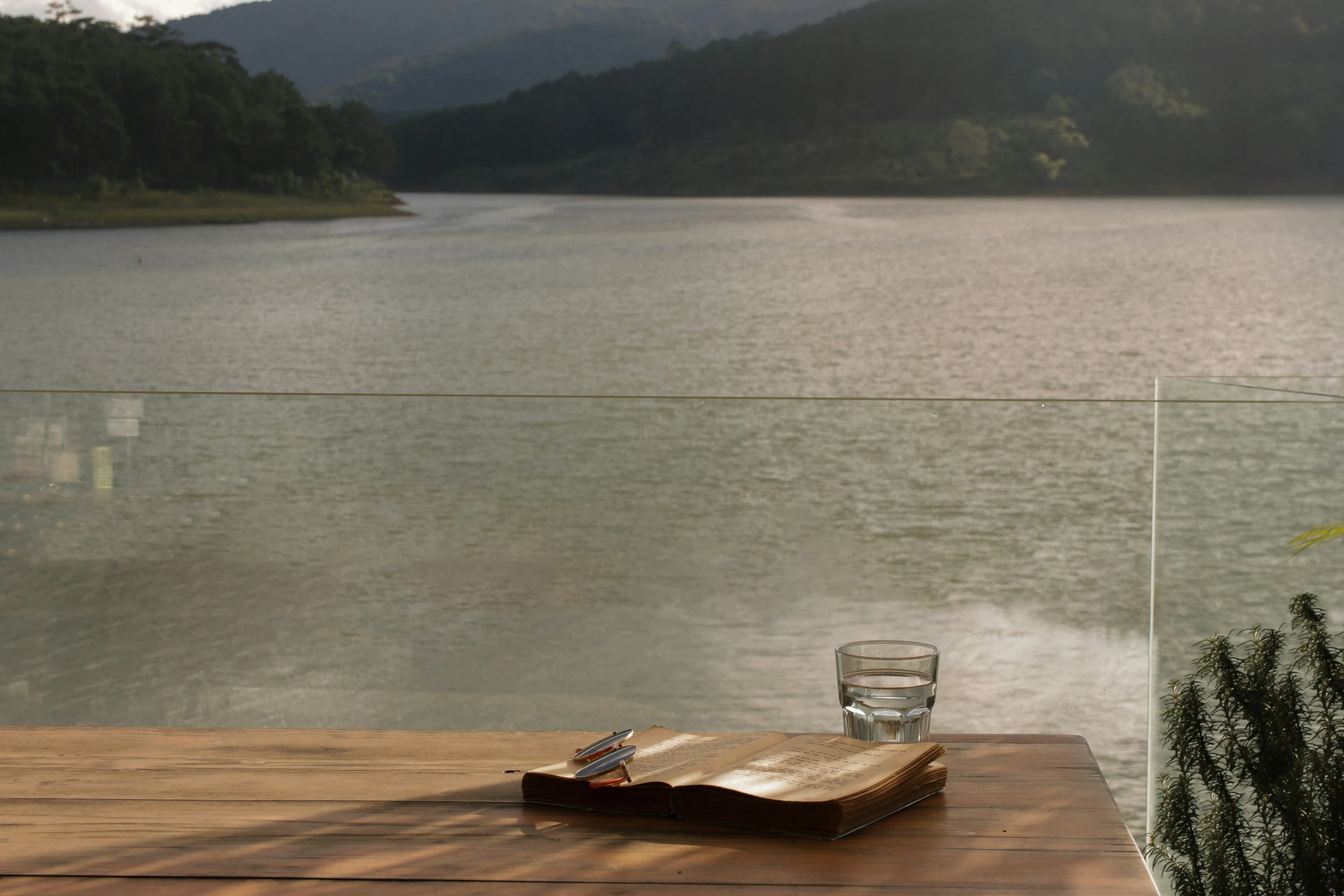 Bible Study by the lake